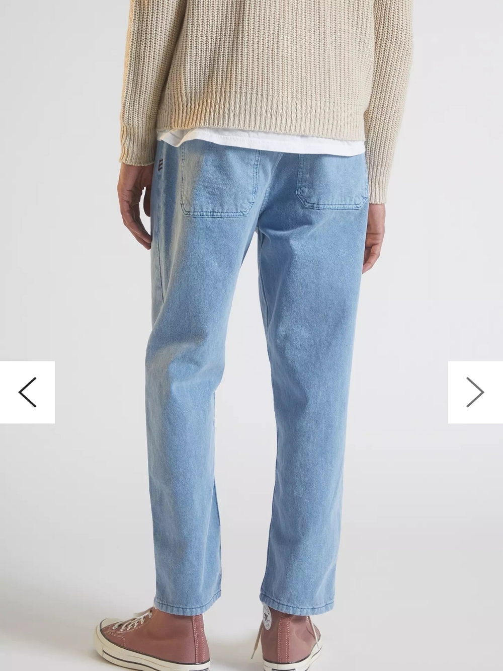 BDG Light Blue Straight Men’s Jeans Bow Fit 32